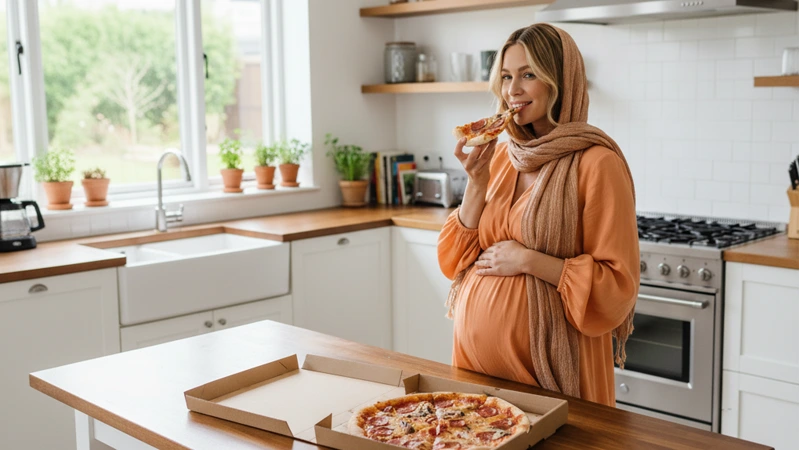 پیتزا خوردن در بارداری ضرر داره؟