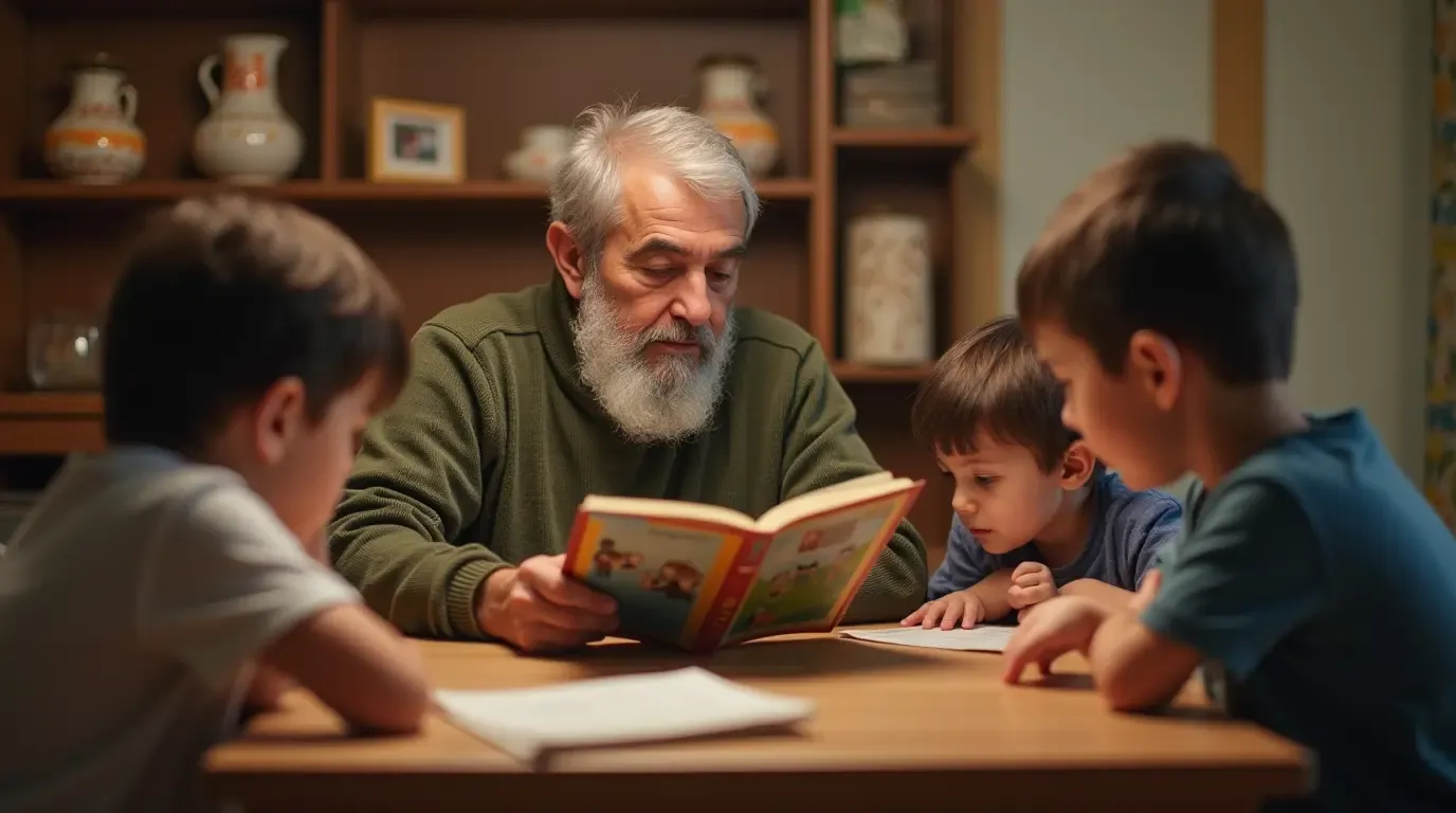 خواندن کتاب داستان برای کودکان