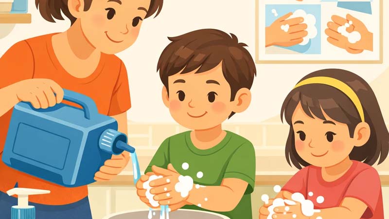 حفظ بهداشت کودکان در شرایط بی‌آبی و بحران کمبود آب