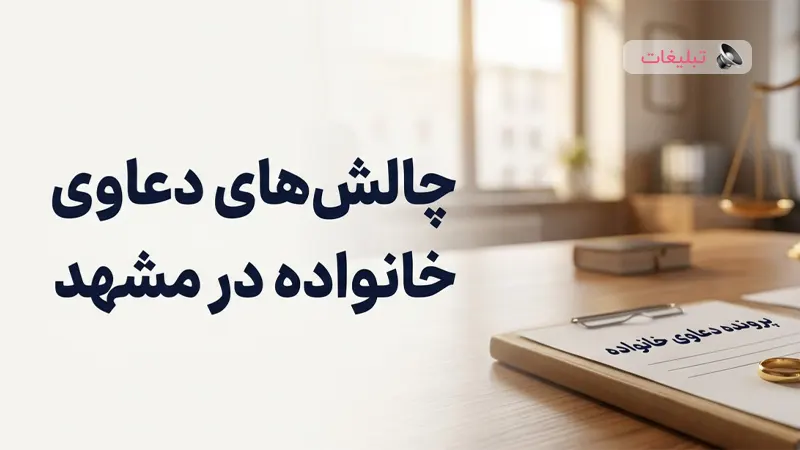 چالش‌های دعاوی خانواده در مشهد؛ چگونه از پیچ‌وخم‌های قانونی با موفقیت عبور کنیم؟